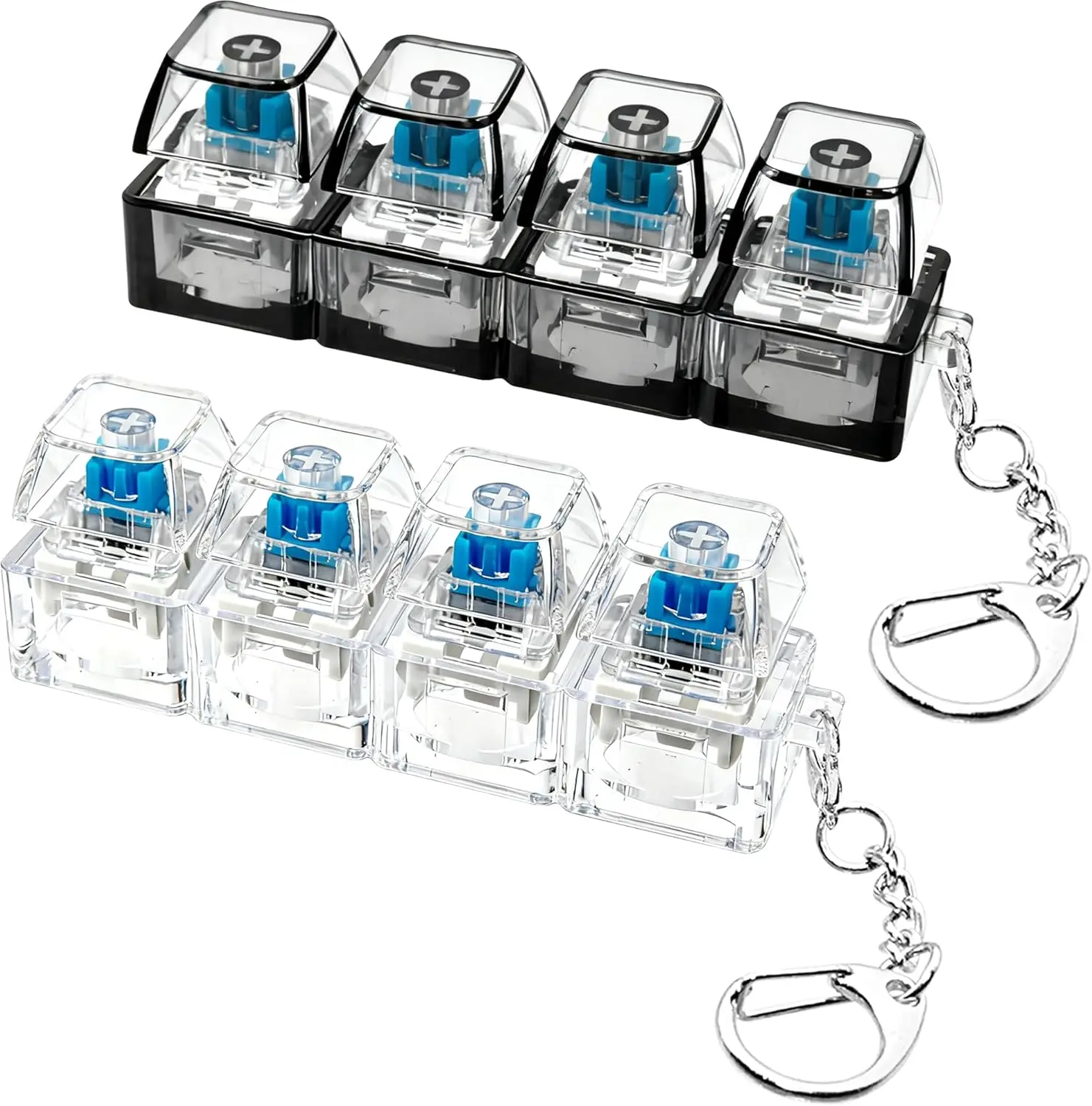 Office Lighting Decor - Porte-clés LED lumineux avec bouton de