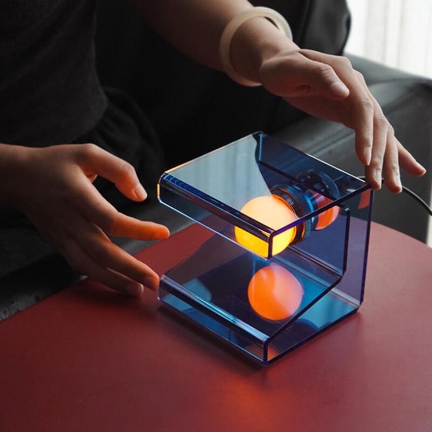 Ambient Lighting Decor For Room - Lampe de table cube moderne en