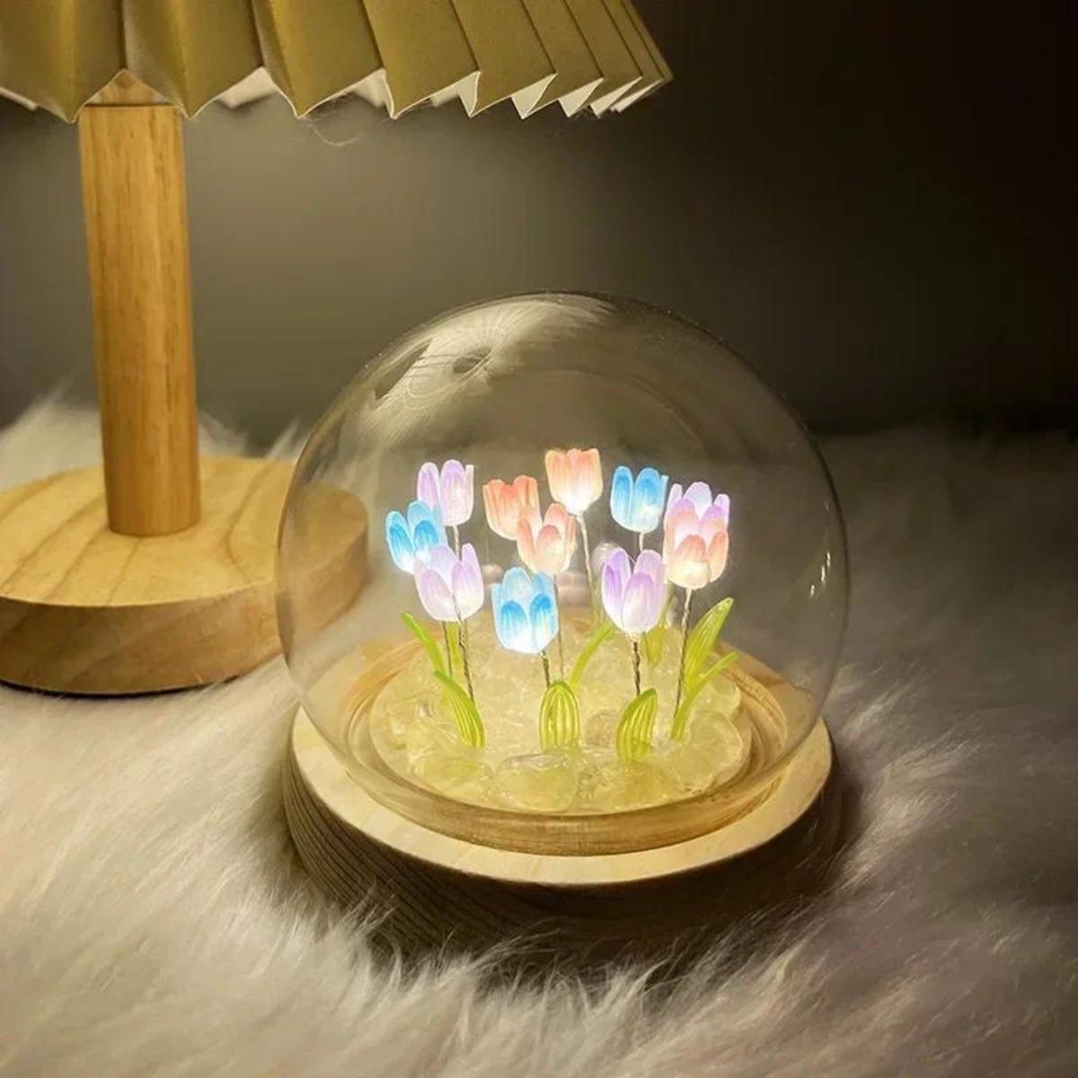 Bedroom Lighting Decor Ideas - Veilleuse tulipe faite à la main,