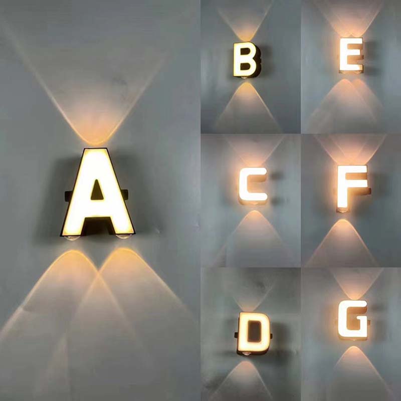 Lighting Decor Company - Lettres de l'alphabet LED pour la