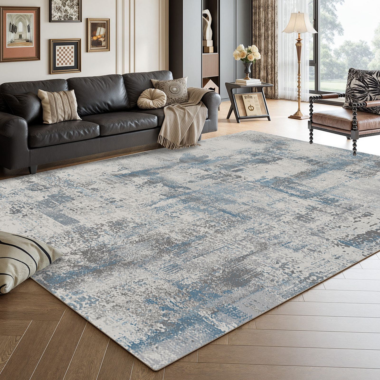 Garage Lighting Decor - Tapis de salon moderne et simple,