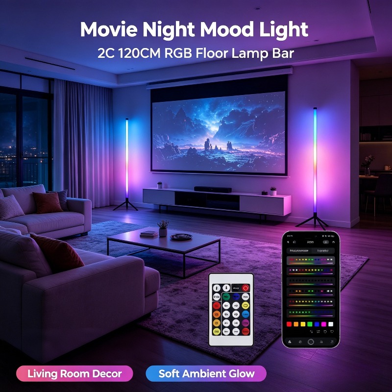 Ambient Lighting Decor For Room - Lot de 2 lampes de sol