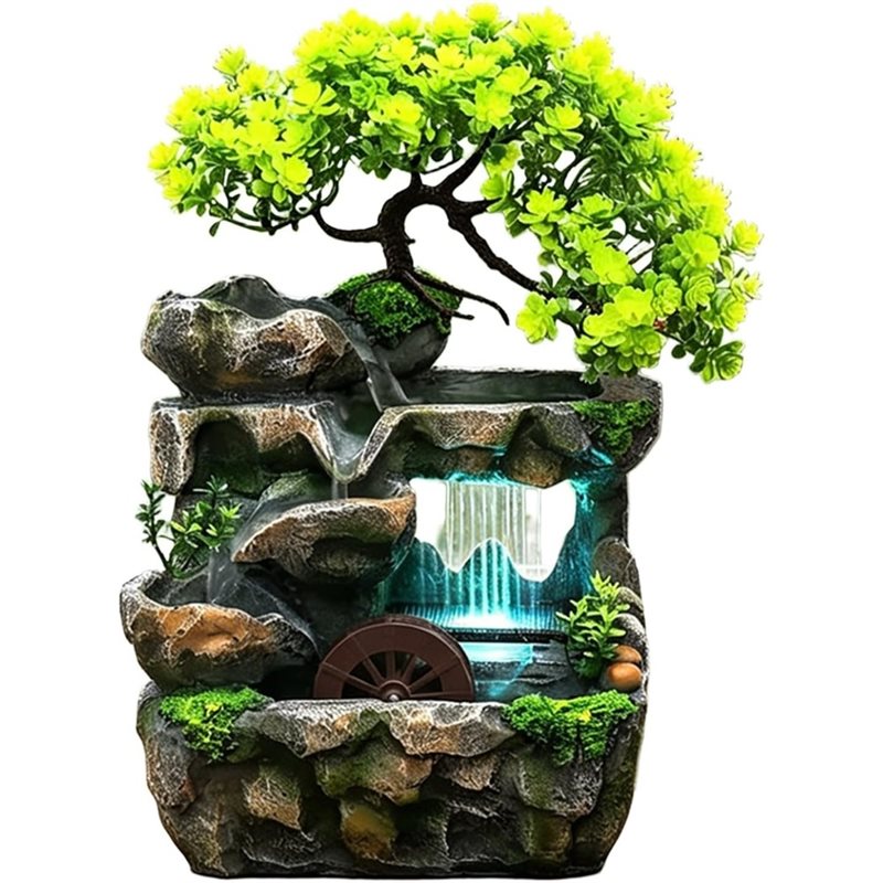 Office Lighting Decor - Fontaine d'eau d'intérieur B23B avec cascade