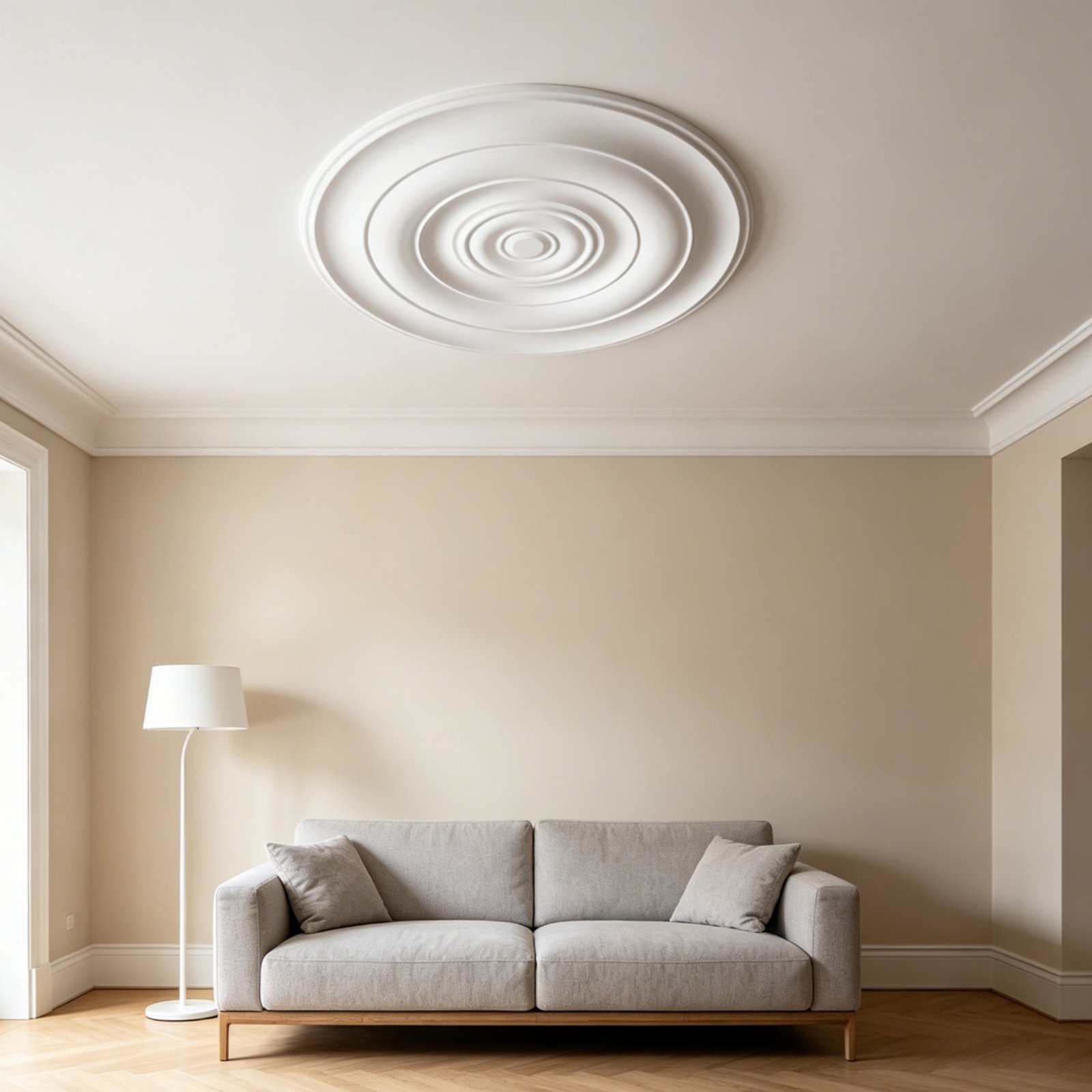 Lighting Design Decor - Médaillon de plafond rond, design européen,