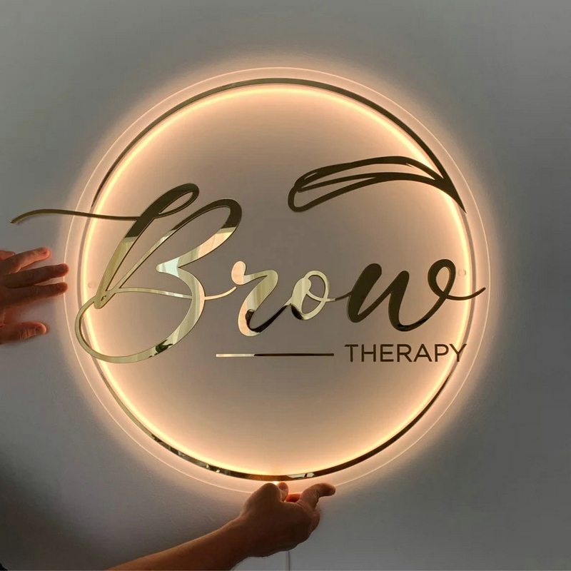 Lighting Decor Company - Logo professionnel personnalisé 3D en acrylique,