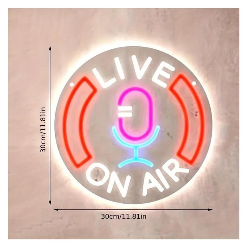 Enseigne néon « Live On Air »  - Lighting Decor Company avis et prix