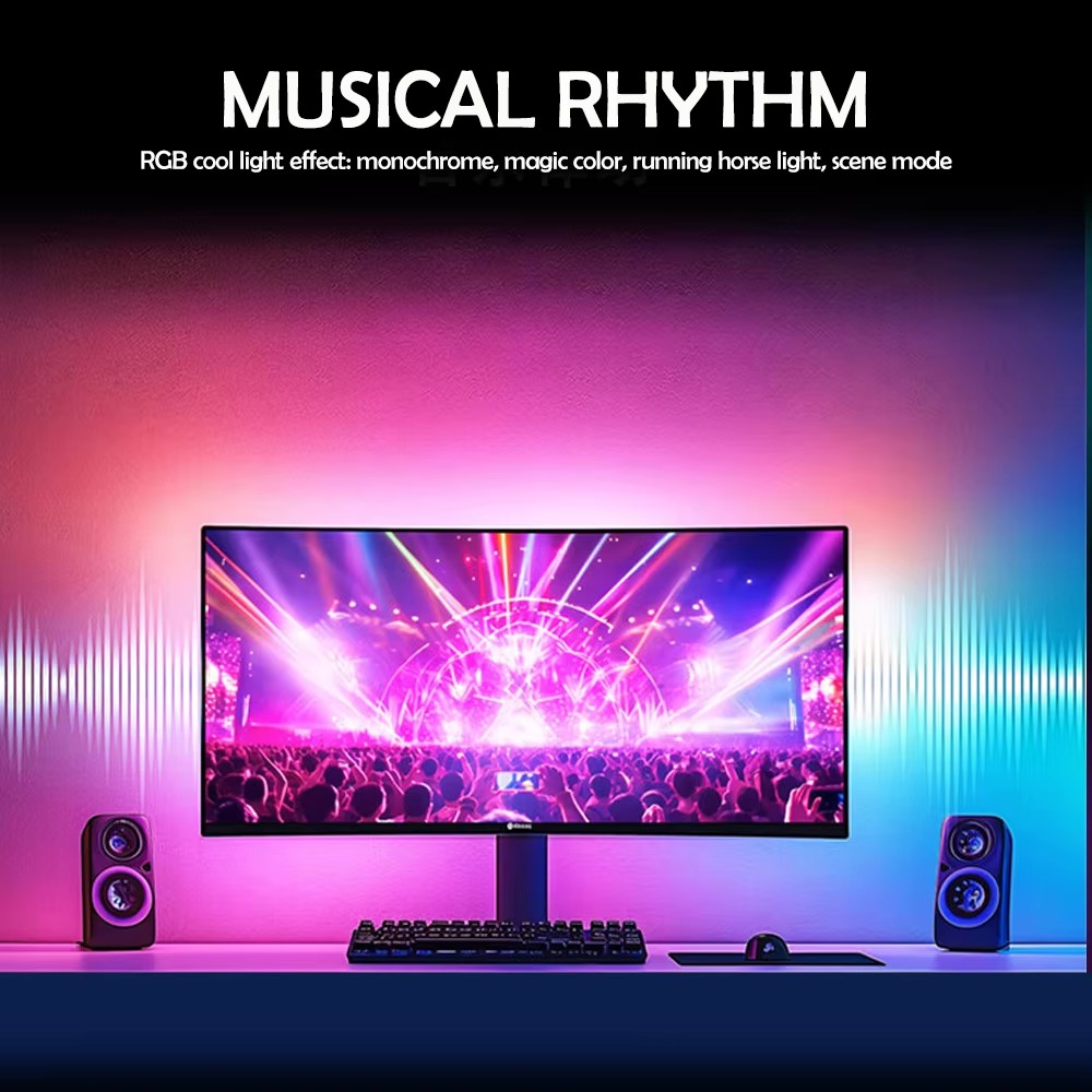 Bande lumineuse de jeu RGB, ré - Ambient Lighting Decor For Room avis et prix