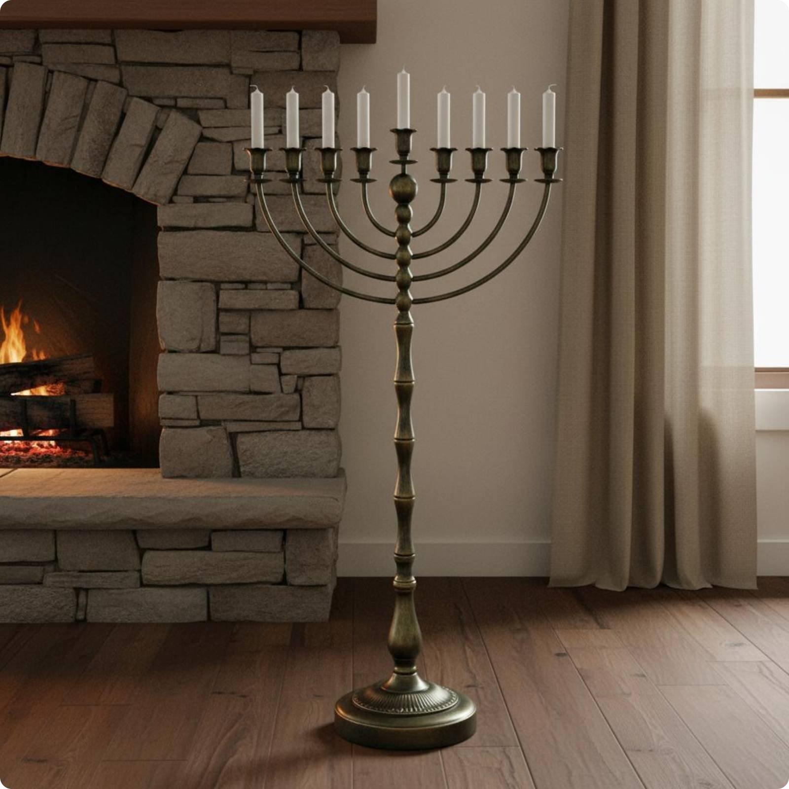 Support de Ménorah en Bronze A - Elegant Decor & Lighting Llc avis et prix