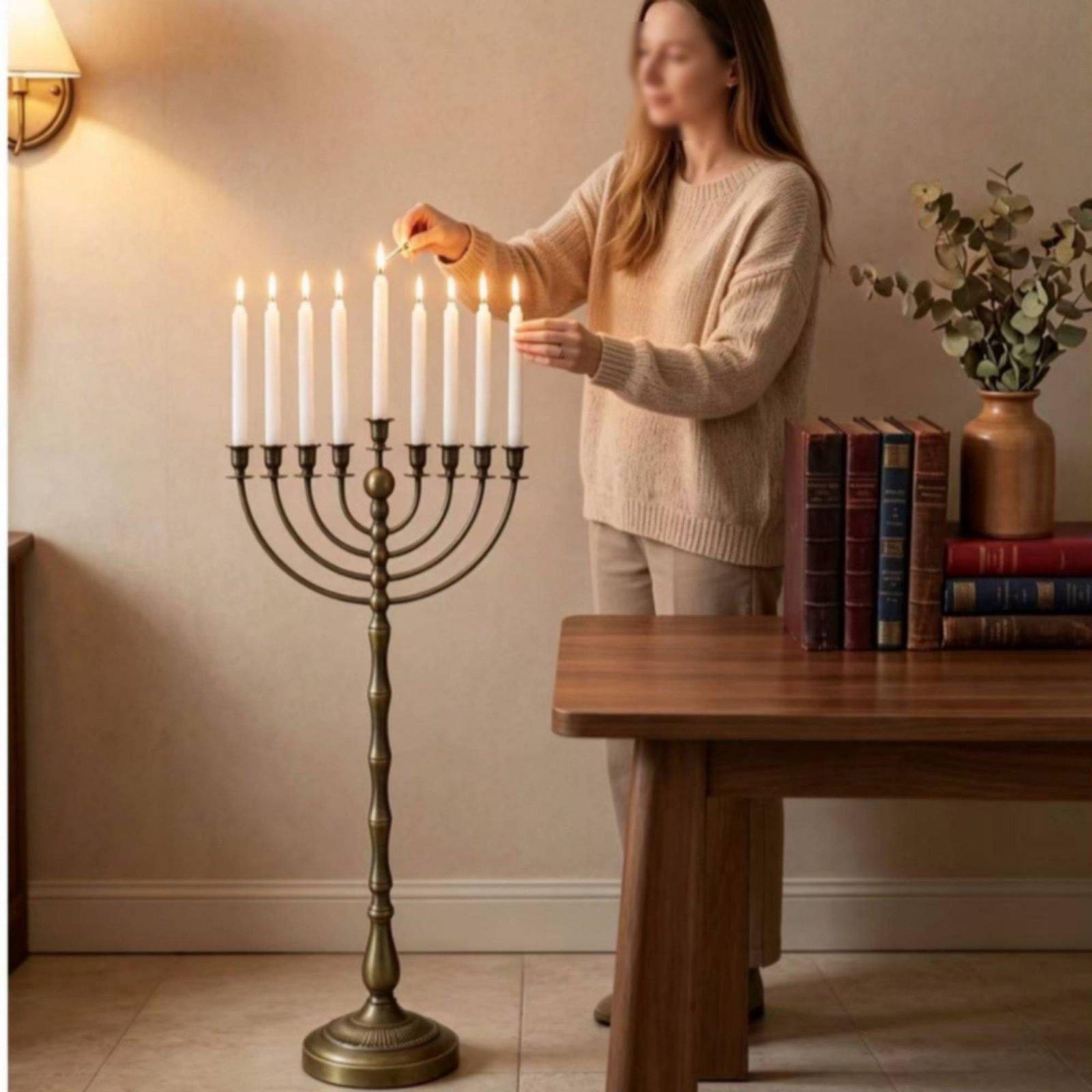 Support de Ménorah en Bronze A - Elegant Decor & Lighting Llc avis et prix