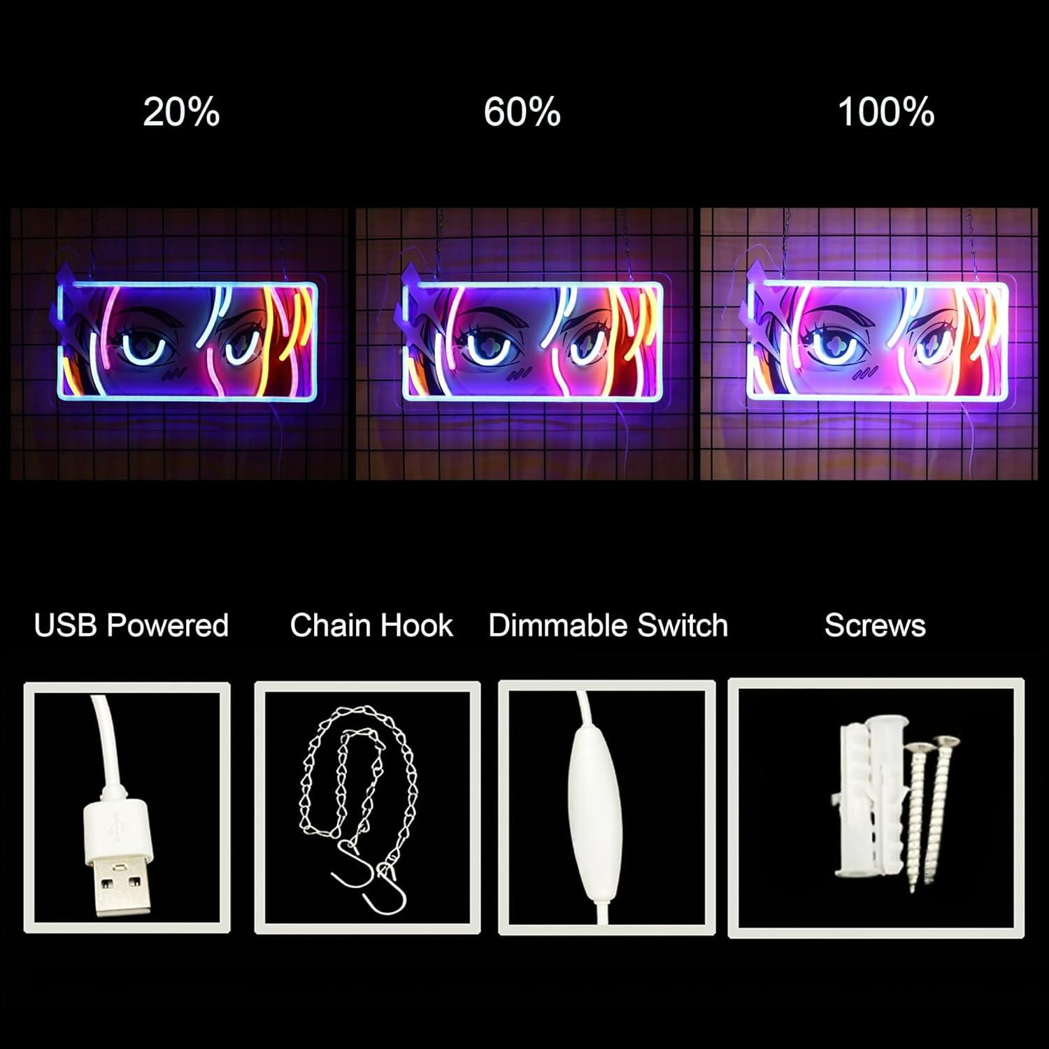 Enseigne néon LED USB à intens - Garage Lighting Decor avis et prix