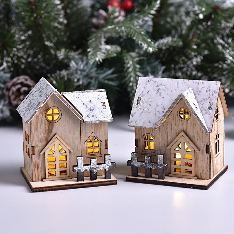 Maison en bois avec lumière LE - Home Decor Lighting Tree avis et prix