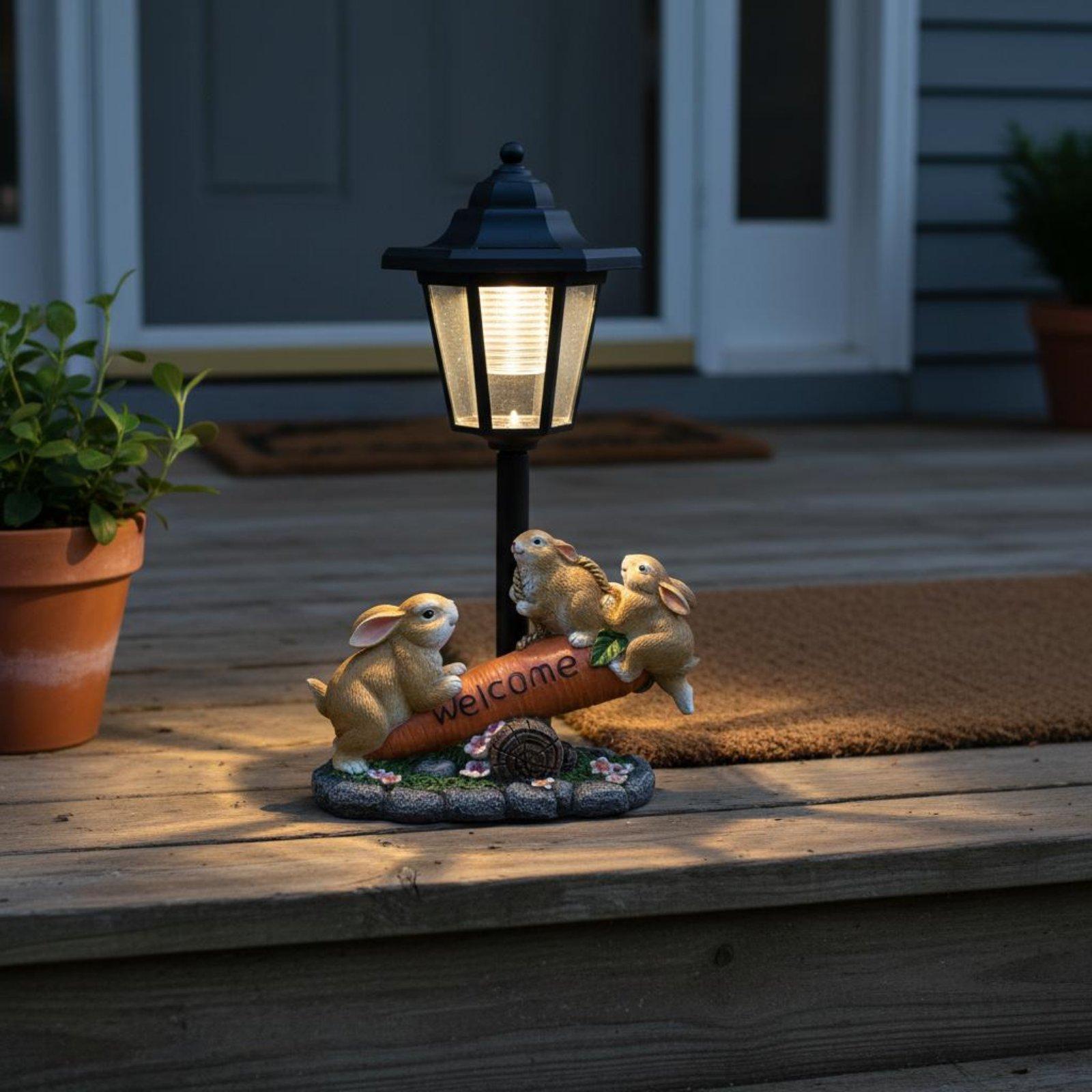 Statue de lapin solaire décora - Lighting Decor Ideas avis et prix