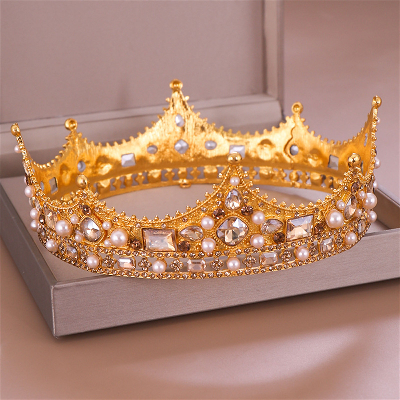 Couronne de mariée en strass,  - Elegant Decor & Lighting Llc avis et prix