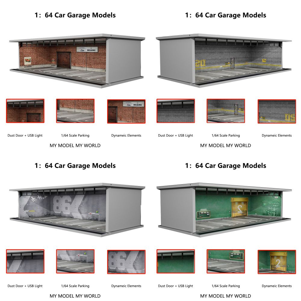 Plus d'art 1/64 voiture Garage - Garage Lighting Decor avis et prix