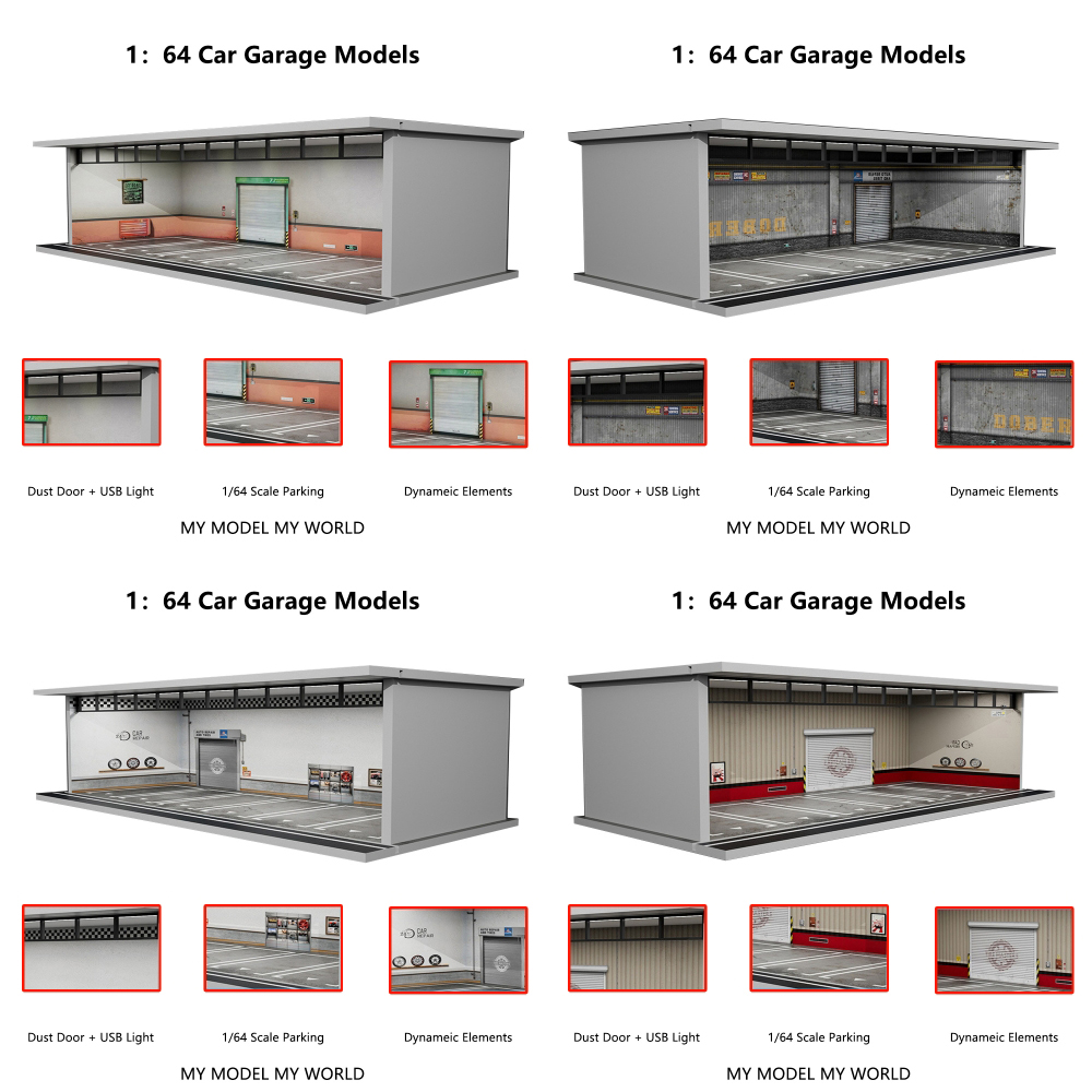 Plus d'art 1/64 voiture Garage - Garage Lighting Decor avis et prix
